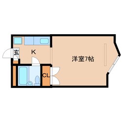 近鉄奈良駅 バス8分  南京終町下車：停歩7分 2階の物件間取画像